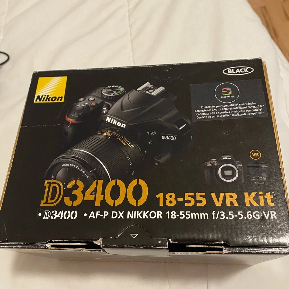 Nikon D3400 Black with 18-55mm Lens